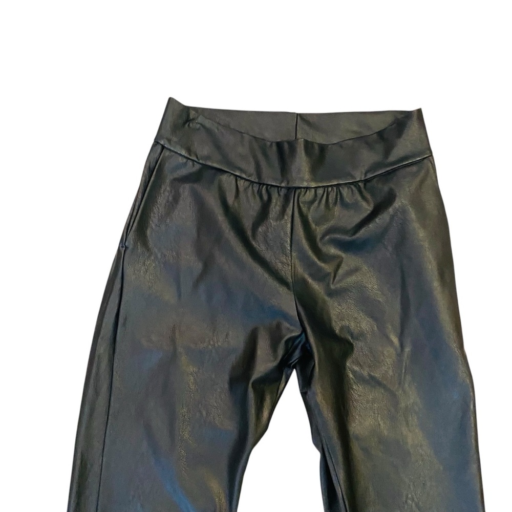 Commando Black Faux Leather Pocketed Joggers S - Picture 7 of 9